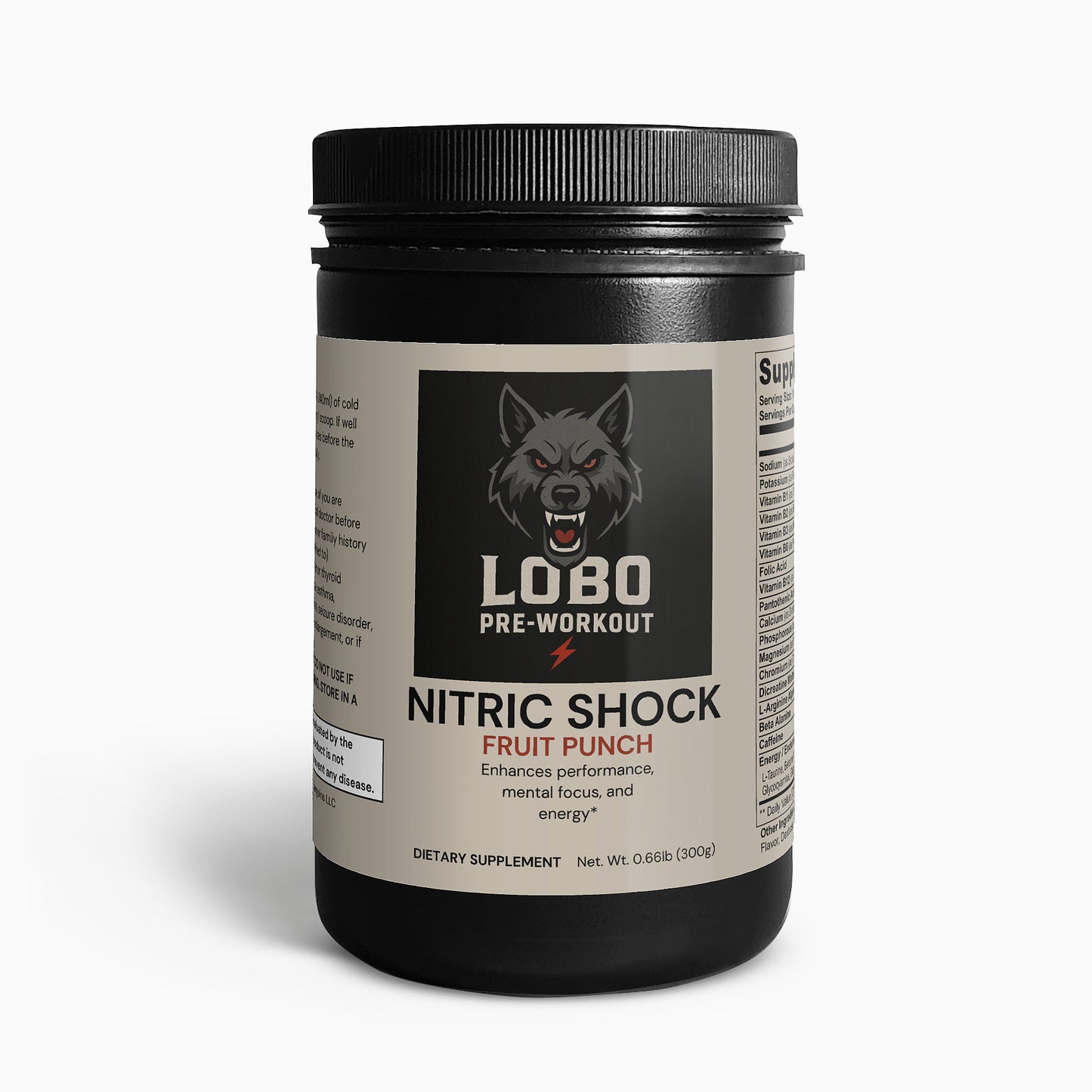Alpha Nitric Shock Pre-Workout Powder (Fruit Punch)
